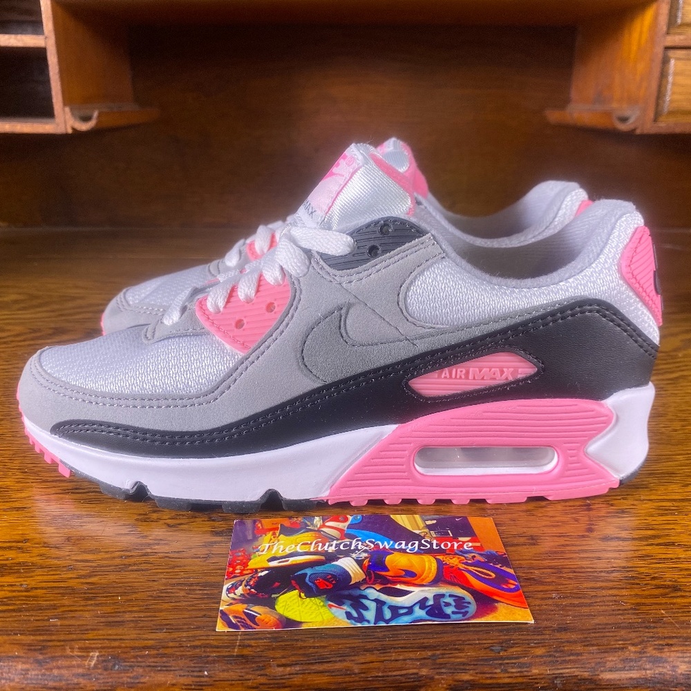 Nike Air Max 90 OG 2020 Womens Shoes Grey Size 6 - Picture 4 of 8